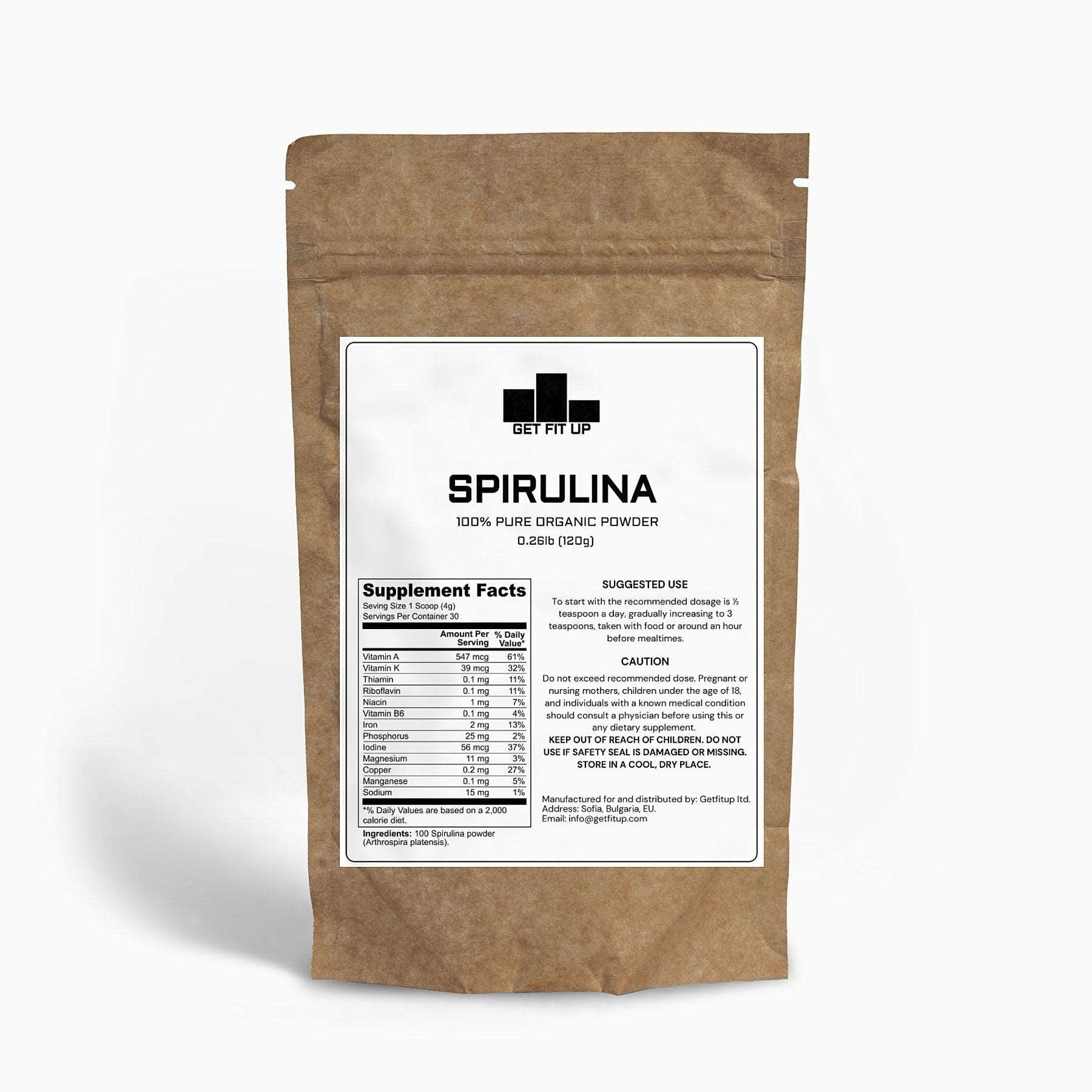 GetFitUp® Spirulina Powder getfitup.com